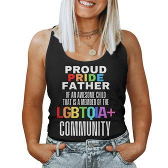 Proud Pride Father I Love My Daughter Girl Dad Lesbian Lgbtq Women Tank Top | Mazezy AU