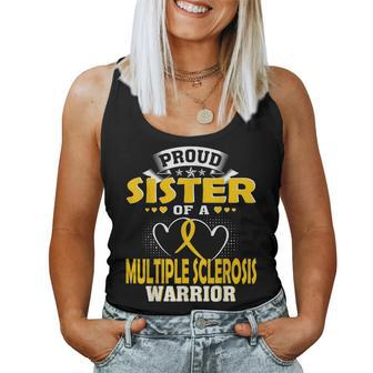 Proud Sister Of A Multiple Sclerosis Warrior Women Tank Top | Mazezy