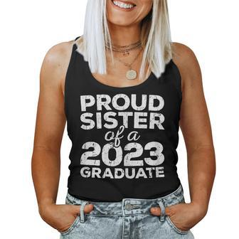 Proud Sister Of A 2023 Graduate Class Graduation Women Tank Top Basic Casual Daily Weekend Graphic - Thegiftio UK