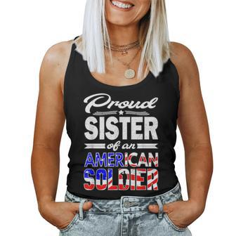 Proud Sister Of A Soldier Army Sister Women Tank Top | Mazezy