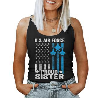 Proud Sister Us Air Force Usaf T Women Tank Top | Mazezy
