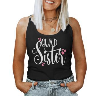Quad Sister Matching Kids Daughter Family Tribe Women Tank Top | Mazezy