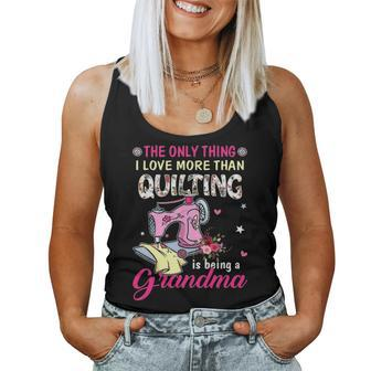 Quilting Sewing Quilt Grandma Gift For Quilter V2 Women Tank Top Basic Casual Daily Weekend Graphic - Seseable
