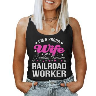 Railroad Workers Wife Anniversary Women Tank Top | Mazezy