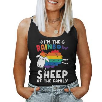 Rainbow Sheep - Lgbt Transgender Pride Month Gift Idea Women Tank Top Basic Casual Daily Weekend Graphic - Seseable