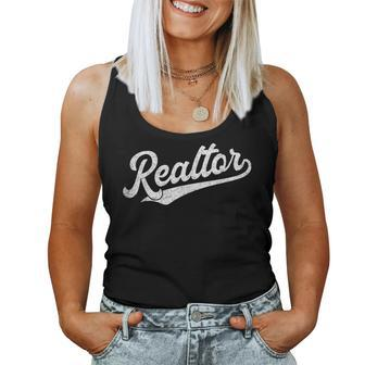 Realtor Real Estate Agent Funny Retro Vintage Men Women Gift Women Tank Top Basic Casual Daily Weekend Graphic - Seseable