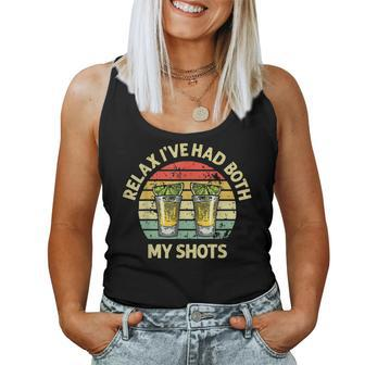 Relax Ive Had Both My Shots Drinking Two Shots Women Tank Top | Mazezy
