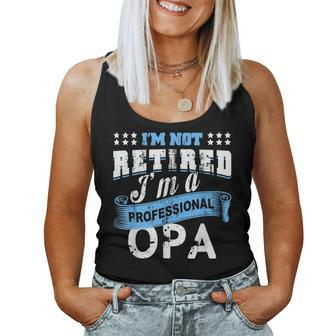Retired Opa T Retirement German Grandpa Opa Women Tank Top | Mazezy