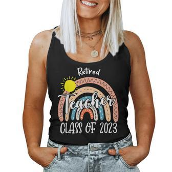 Retired Teacher Class Of 2023 Teachers Gifts Retirement Women Tank Top Basic Casual Daily Weekend Graphic - Seseable