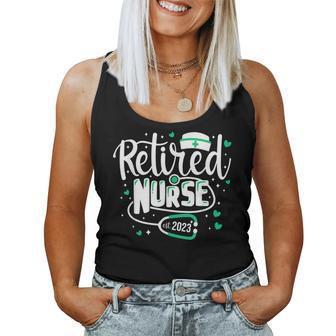 Retirement Gifts For Nurse 2023 Nursing Retired Nurse 2023 V2 Women Tank Top Basic Casual Daily Weekend Graphic - Seseable