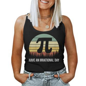 Retro Vintage Pi Day Symbol Math Joke Teacher Nerd Geek Women Tank Top | Mazezy