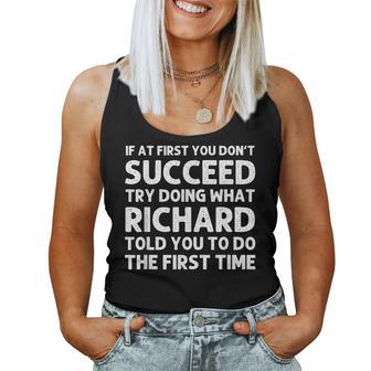 Richard Gift Name Personalized Birthday Funny Christmas Joke Women Tank Top Basic Casual Daily Weekend Graphic - Seseable