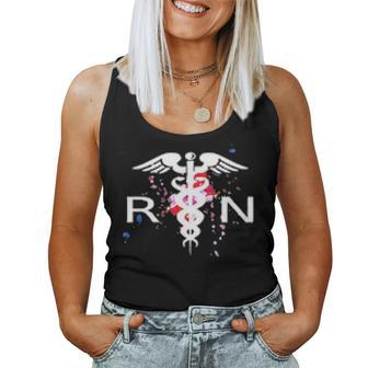 Rn Registered Nurse Caduceus Symbol V2 Women Tank Top Basic Casual Daily Weekend Graphic - Seseable