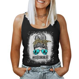 Rodeo Mom Life Messy Bun Country Life Western Horse Riding Women Tank Top | Mazezy