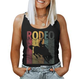 Rodeo Retro Style Cowboy Horse Riding Vintage Men Women Women Tank Top Basic Casual Daily Weekend Graphic - Thegiftio UK