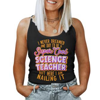 Science Teacher Science Professor Chemistry Teacher Women Tank Top Basic Casual Daily Weekend Graphic - Thegiftio UK