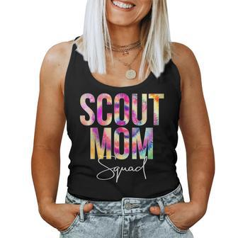 Scout Mom Squad Tie Dye Back To School Women Appreciation Women Tank Top | Mazezy DE