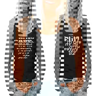 Security Big Brother Little Sister Protection Service Women Tank Top | Mazezy