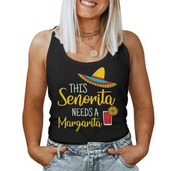 Womens Senorita Margarita Mexican Fiesta Cinco De Mayo Women Tank Top | Mazezy