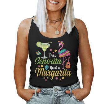Womens This Senorita Needs A Margarita Cinco De Mayo Women Women Tank Top | Mazezy