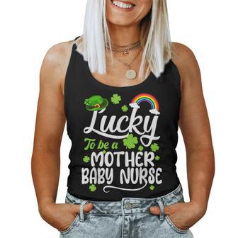 Shamrocks Lucky To Be A Mother Baby Nurse St Patricks Day  Women Tank Top Basic Casual Daily Weekend Graphic