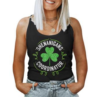 Shenanigans Coordinator Matching Teacher St Patricks Day V2 Women Tank Top Basic Casual Daily Weekend Graphic - Seseable