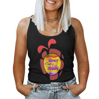 Silly Rabbit Easter Is For Jesus V5 Women Tank Top Basic Casual Daily Weekend Graphic - Seseable