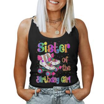 Sister Birthday Rolling Skate Birthday Family Party Women Tank Top | Mazezy