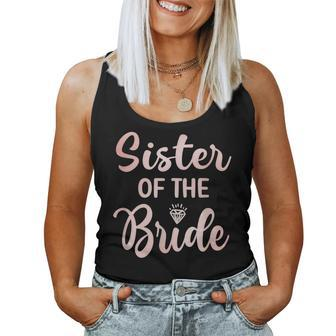 Sister Of The Bride Bridal Shower Wedding Day Sister Women Tank Top | Mazezy
