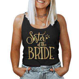Sister Of The Bride Wedding Party Groom Women Tank Top | Mazezy