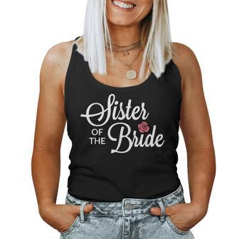 Sister Of The Bride Wedding Party Women Tank Top | Mazezy