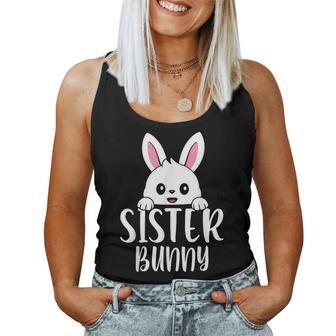Sister Bunny Cute Family Matching Easter Day Girls Women Tank Top | Mazezy