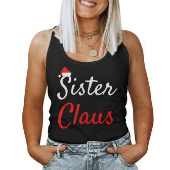 Sister Claus Daddy Claus Baby Claus Mama Claus Pajamas Women Tank Top | Mazezy