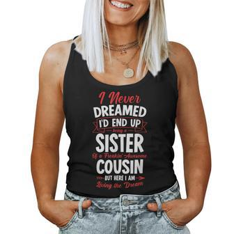 Being A Sister Of A Freakin Awesome Cousin Women Tank Top | Mazezy
