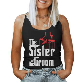 Sister Of The Groom Wedding Women Tank Top | Mazezy