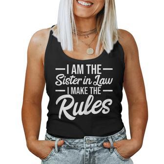Sister In Law Rules Women Tank Top | Mazezy