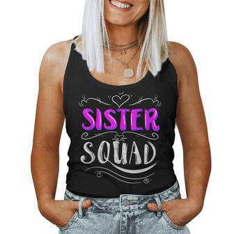 Sister Squad Ladies Group Members Friends Cool Women Tank Top | Mazezy