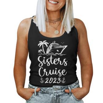 Sisters Cruise 2023 Sister Cruising Vacation Trip Women Tank Top | Mazezy