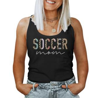 Soccer Mom Leopard Print Soccer Mama Women Tank Top | Mazezy