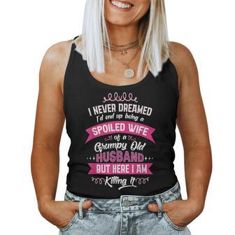 Spoiled Wife Of Grumpy Old Husband From Spouse Women Tank Top | Mazezy