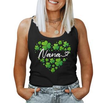 St Patricks Day Nana Shirt For Women Nana For Grandma Women Tank Top | Mazezy