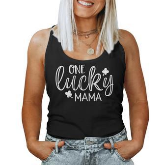 Womens St Patricks Day Shirt For Moms Cute One Lucky Mama Shirt Women Tank Top | Mazezy
