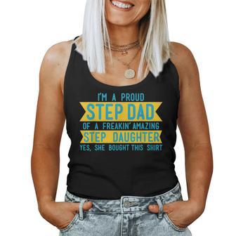 Step Dad Fathers Day Step Daughter Women Tank Top | Mazezy UK