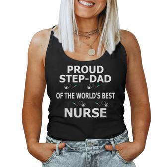 Stepdad Nurse Proud Step Dad WorldS Best T Women Tank Top | Mazezy