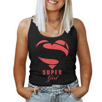Super Girl Superhero T Gift Mother Father Day Women Tank Top Basic Casual Daily Weekend Graphic - Thegiftio UK