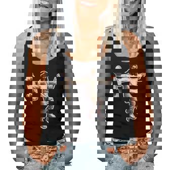 Szus Christ Shredding Skateboard Trending Meme Women Tank Top | Mazezy