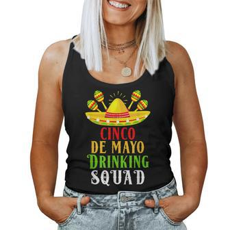 Tequila Squad Drinking Cinco De Mayo Women Tank Top | Mazezy