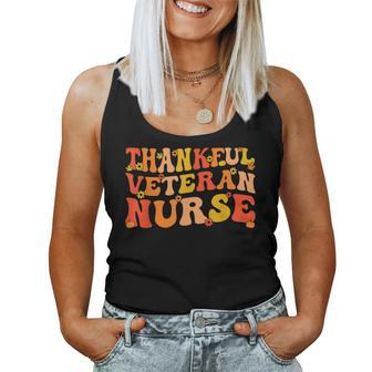 Thankful Veteran Nurse Thanksgiving Veteran Nursing Women Tank Top Basic Casual Daily Weekend Graphic - Seseable