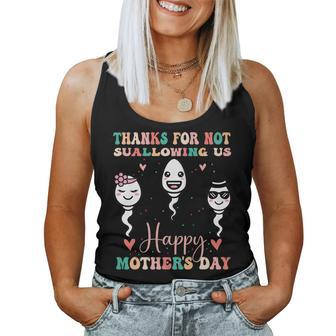 Thanks For Not Swallowing Us Happy Fathers Day Women Tank Top | Mazezy
