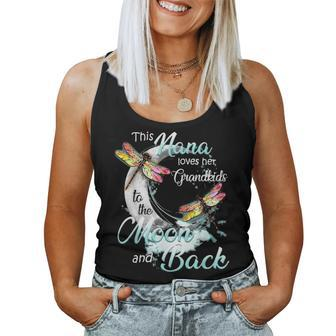 This Nana Lover Her Grandkids To The Moon And Back Women Tank Top Basic Casual Daily Weekend Graphic - Seseable